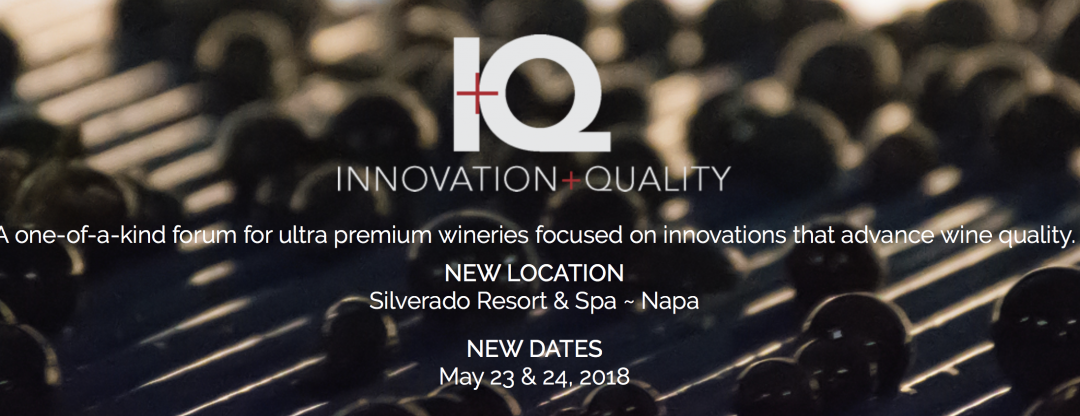 Wine Business Monthly’s “Innovation and Quality” Forum at Silverado Resort next week…